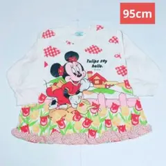 Disney　DIA CLUB　ベビー　キッズ　ミニー　トレーナー　長袖　レトロ