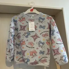 110㎝ サンリオ トレーナー シナモロール マイメロ クロミ 裏起毛