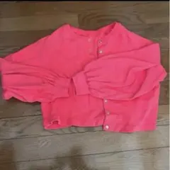 freaks store Healthknit 長袖カーディガン ピンク