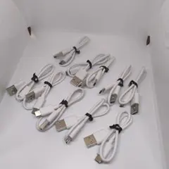 USB Type-Cケーブル10本セット白 30cm 短め中古 動作確認済み