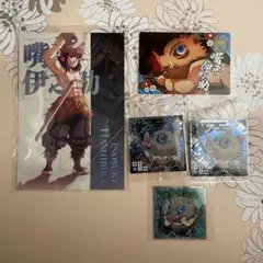 【匿名配送】鬼滅の刃 ウエハース 鬼滅の刃マンチョコ 銀だこ 無限城 嘴平伊之助