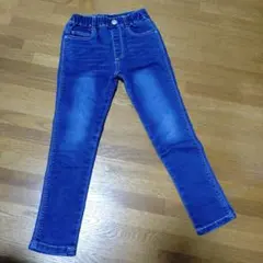 ハート型ポケット付きストレッチデニムパンツ