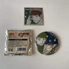 【未使用】名探偵コナン　スコッチ　缶バッジ、ステッカーセット