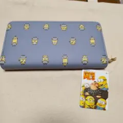 ミニオン柄 グレー 長財布のサムネイル