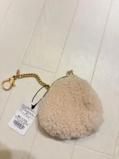 UGGムートンファーがま口コインポーチ