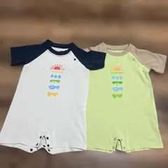【最終値下げ】mont-bell モンベル 半袖ロンパース 2枚セット 70