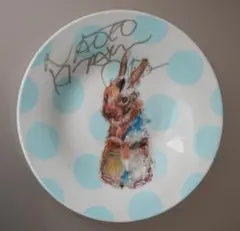 新品 ナタリーレテ ガラス プレート A りす リス うさぎ ウサギ