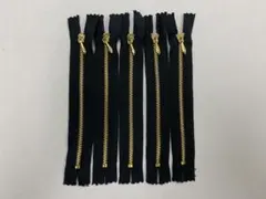14cm ファスナー 黒 5本 セット