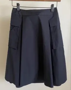 FOXEY NEW YORKフォクシーニューヨーク紺色フレアスカートサイズ40