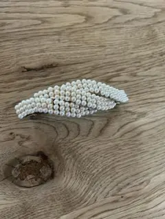 バレッタ　ヘアクリップ　パール