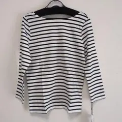 ストライプ 長袖トップス サイズ3　白