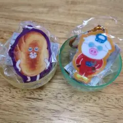 （即日発送）パンどろぼう カナビナ付きリールチェーン　2個セット