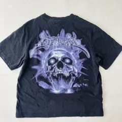 H&M Tシャツ スカルプリント オーバーサイズ S（C64）