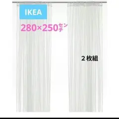 レースカーテン　IKEA　イケア　リル　LILL ホワイト　ポール通しのサムネイル