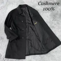 美品✨カシミヤ100% バルマカーンコート ステンカラーコート LL ブラック