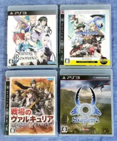 PS3 RPGソフト 4本セット「セイクリッド2」 「戦場のヴァルキュリア」等