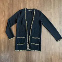 Lisiereリジエールアパルトモンブラック×チェーンニットジャケット