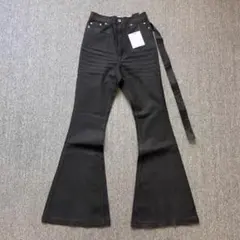 bolan似 black boots cut flare denim opiumのサムネイル