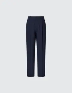 ユニクロ　感動タックパンツ　レディース　M ネイビー