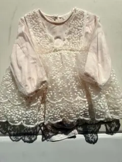 ベビードレス レース(ロンパース)80cm