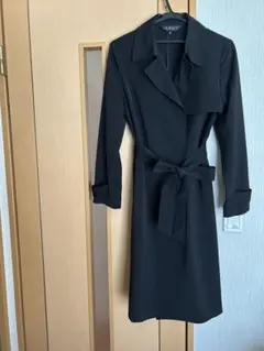 INDIVI ブラック トレンチコート M