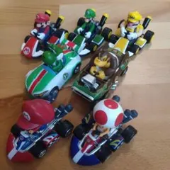スーパーマリオ　ミニカー　プルバックカー　7台セットのサムネイル