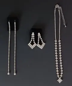 ピアス & ネックレス　計3点　 まとめ売り