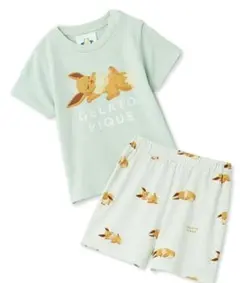 【新品】ジェラートピケ ポケモンスリープ Tシャツ＆パンツセット イーブイ 80