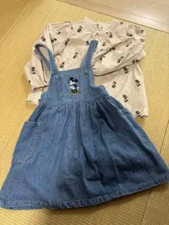 petit main ジャンバースカートブラウスセット