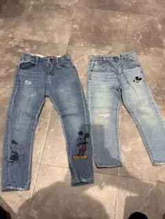 ミッキー デニムパンツ 2点セット　ZARA