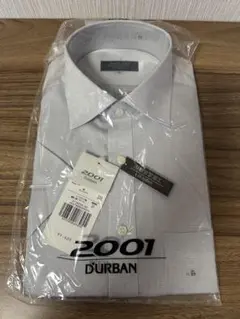 【只今値下げ中】新品ダーバン D'URBAN 半袖ドレスシャツ39 M グレー系