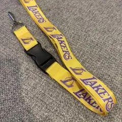 新品未使用　Lakers ロサンゼルス　レイカーズ ネックストラップ　ランヤード
