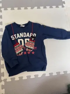 ミトン付きネイビートレーナー(100)