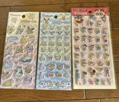 クレヨンしんちゃん ポケモン ぷくっとシール セリア