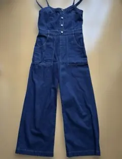 Heather デニム ワイドレッグ サロペット