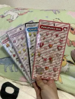 スヌーピー ぷくぷくシール4枚セット