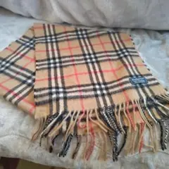 Burberry's チェック柄カシミヤマフラー