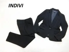 美品　INDIVI　インディヴィ　ジャージー　ストレッチ　パンツセットアップ　５