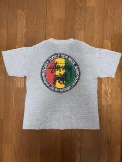 STUSSY ステューシー 80s 黒タグ USA製 ラスタ Tシャツ ブラック
