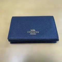 COACHコーチ　名刺入れ　ネイビーのサムネイル