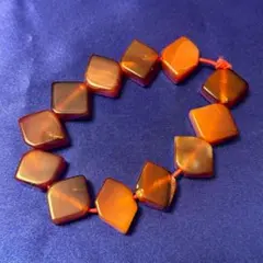 【匿名配送】カーネリアン　紅玉髄（べにぎょくずい）　天然石　ブレスレット