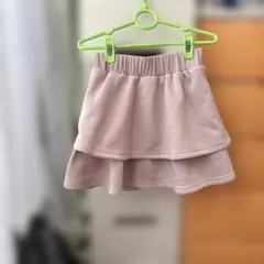 新品しまむら　フレアスカート 2段フリルゴムウエスト　ピンク　Ｍ