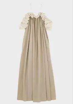 Tiered frill piping ribbon long onepiece - メルカリ