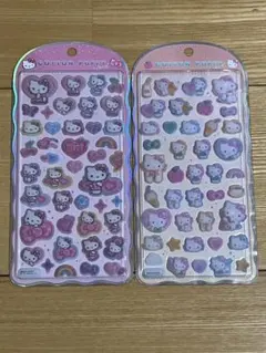 サンリオ ハローキティ コットンパフィーシール 2点セット