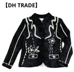 ✨新品未使用✨【DH TRADE】ジャケット・ベルベットタイプのプリーツ加工 L