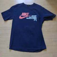 希少】STUSSY × NIKE コラボ ロンT Lグリーン ビッグスウッシュ - メルカリ