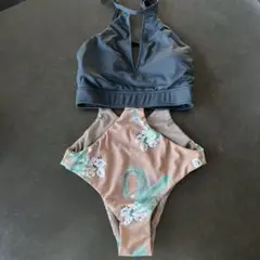 【最終セール】ALEXIA STAM リーフ柄 ビキニ セット XS ALEXIA STAM ビキニ セパレート水着 リーフ柄 セット 上下 - メルカリ