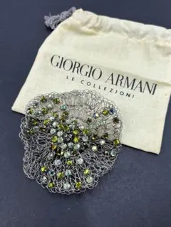 希少GIORGIO ARMANI ジョルジオ アルマーニ トカゲブローチ大サイズ