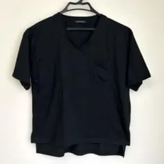 INGNI Vネック 半袖Tシャツ ブラック M レディースのサムネイル