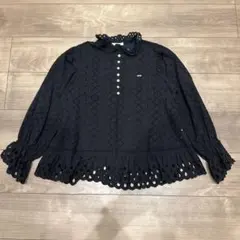 FITH ネイビー レース トップス